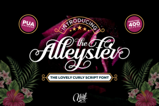 Alleyster: A Modern Script Font for Editorial Design