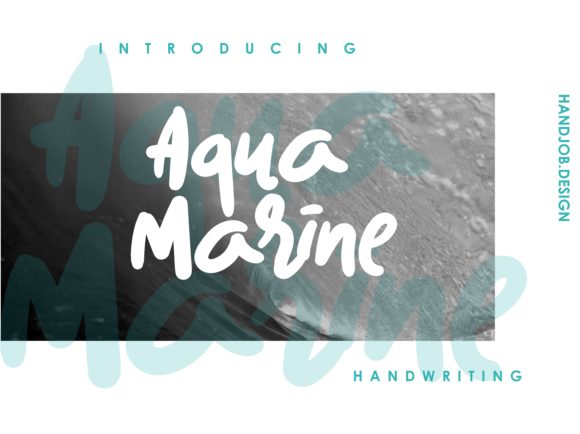 Aqua Marine Font: Bringing Waves to Your Handmade Labels