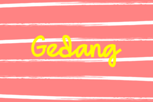 Gedang: A Playful Script Font for Editorial Design