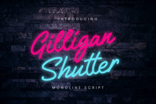 Gilligan Shutter: A Bold Script Font for Modern Web Design