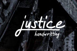 Justice Font: The Handwritten Typeface for Crafters