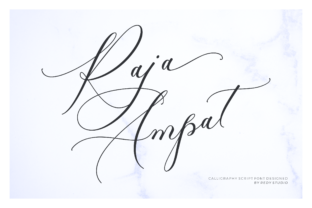 Raja Ampat Font Review: Elevating Web Design with Modern Script