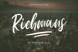 Richmans: A Bold Script Typeface for Editorial Impact