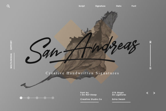 San Andreas: A Designer's Take on Bold Script Branding