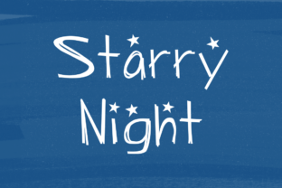 Starry Night Font: A Handwritten Typeface for Makers