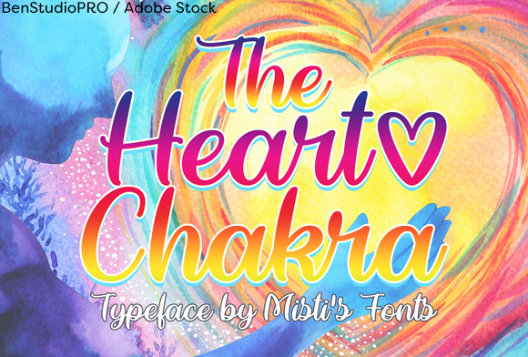 The Heart Chakra: A Script Font for Magnetic Branding